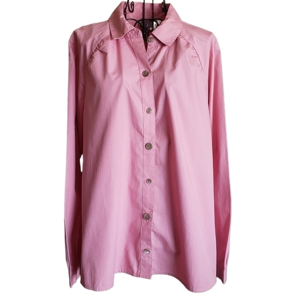 J. Jill Tops - 🔥NWT J. Jill Rosebud 100% Linen Button Down
